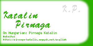 katalin pirnaga business card